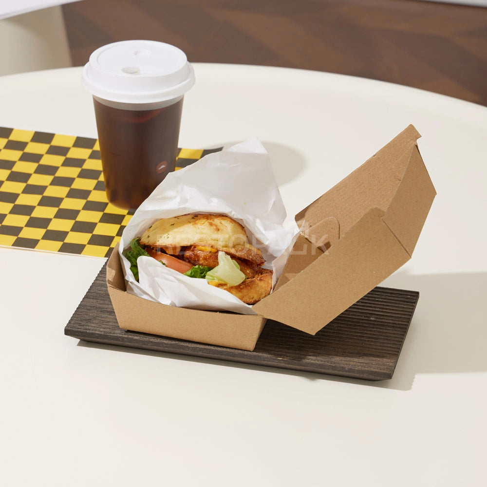 Custom Printed Kraft Paper Burger Box