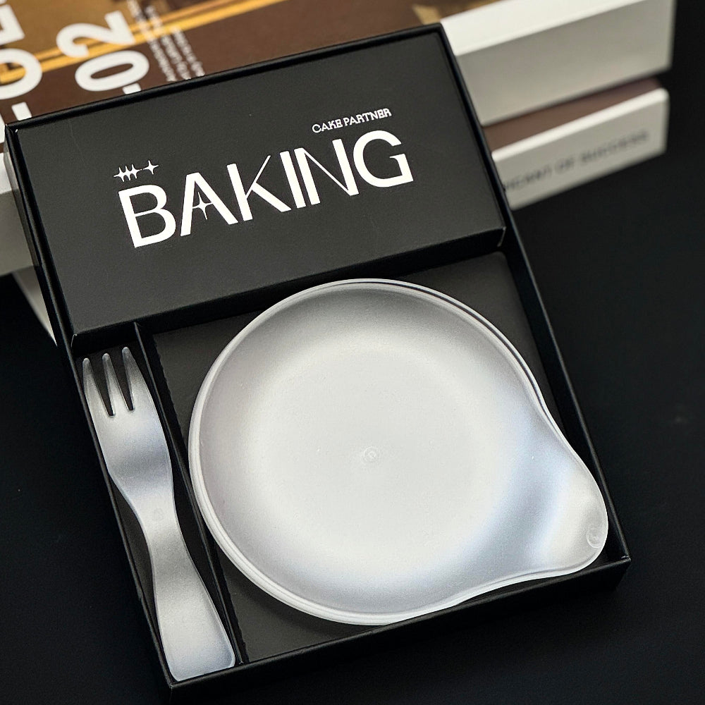 Custom Cake Tableware Party Set with Candle & Wipes