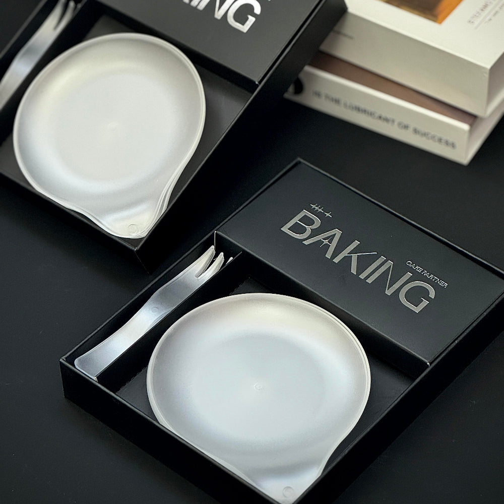 Custom Cake Tableware Party Set with Candle & Wipes