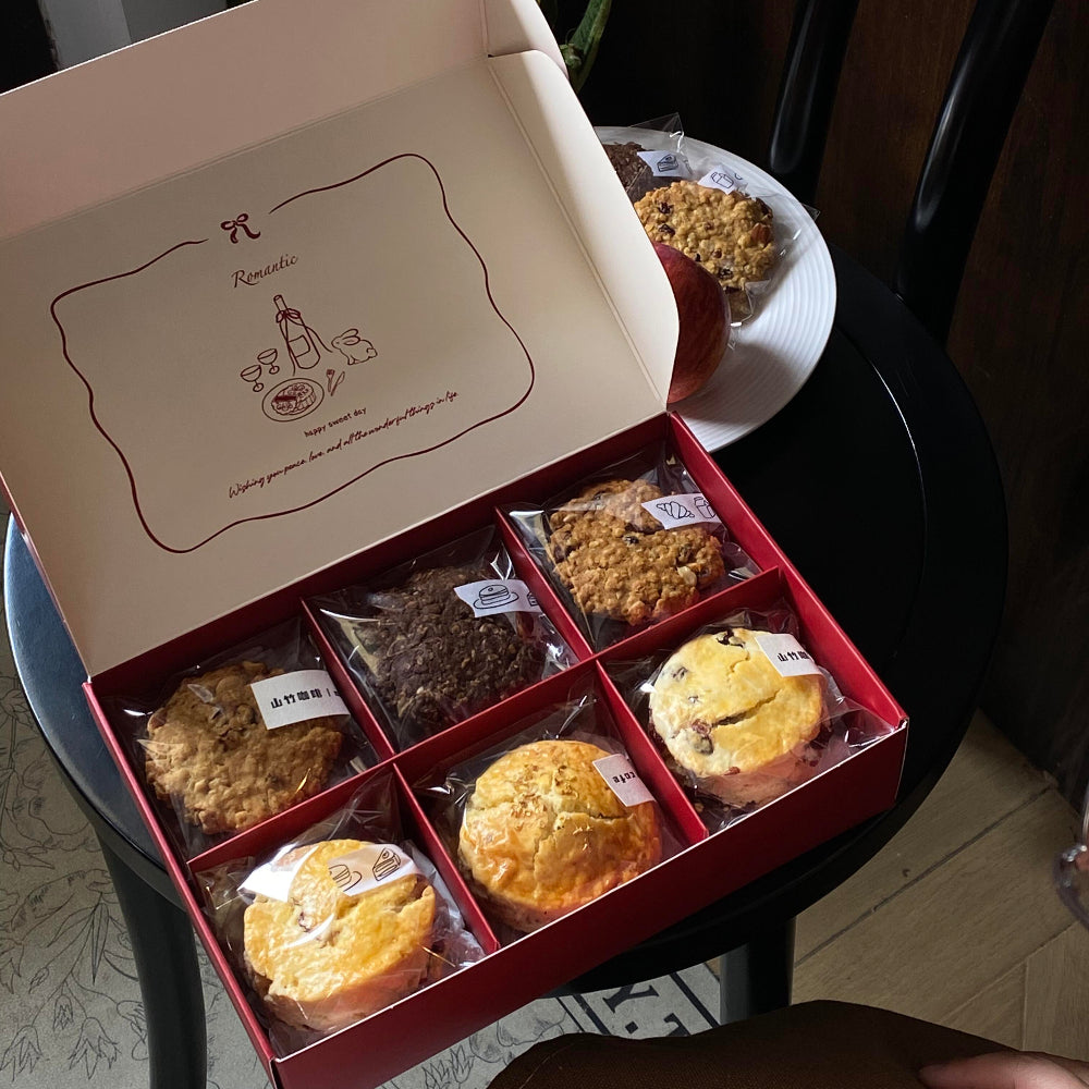 Custom Cookie & Scone Gift Box with Separate Compartments
