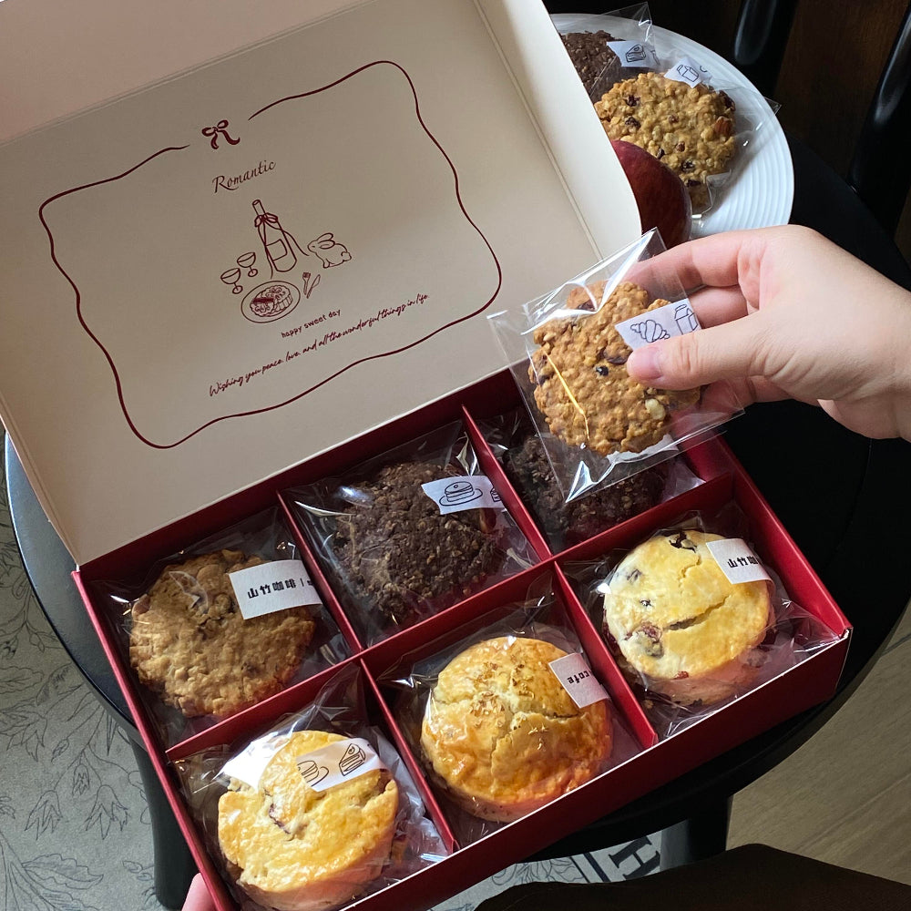 Custom Cookie & Scone Gift Box with Separate Compartments