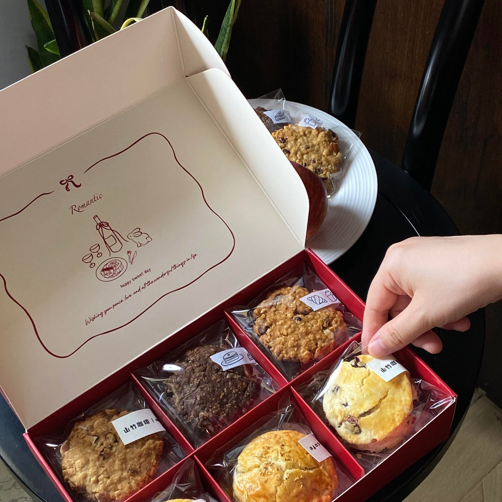 Custom Cookie & Scone Gift Box with Separate Compartments