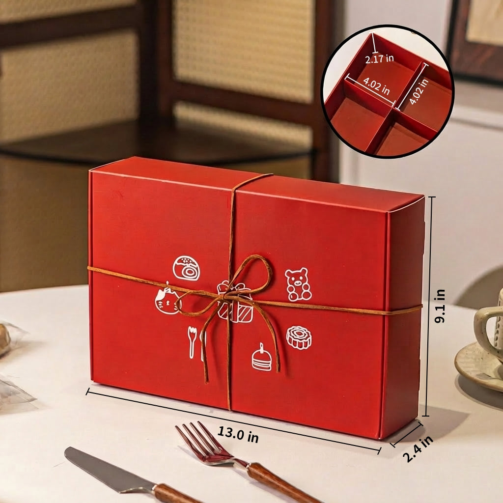 Custom Cookie & Scone Gift Box with Separate Compartments