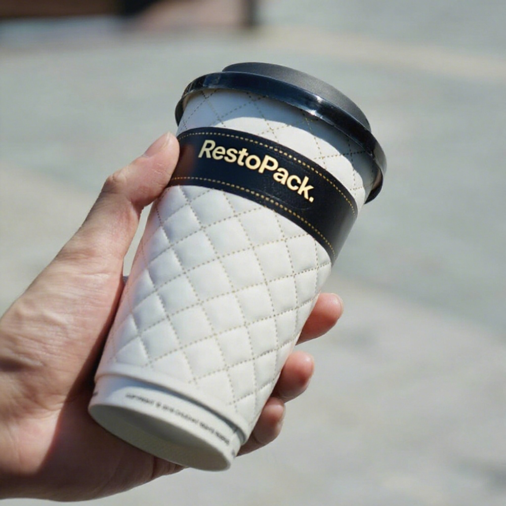 Custom Foil-Stamped Embossed Double Wall Cups
