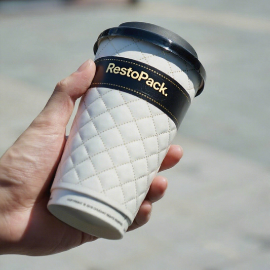 Custom Foil-Stamped Embossed Double Wall Cups