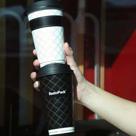 Custom Foil-Stamped Embossed Double Wall Cups