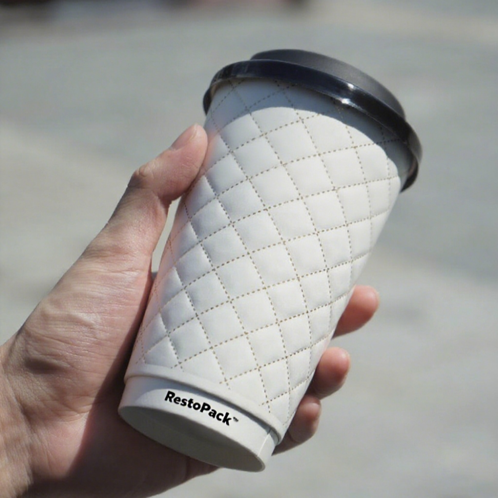 Custom Foil-Stamped Embossed Double Wall Cups