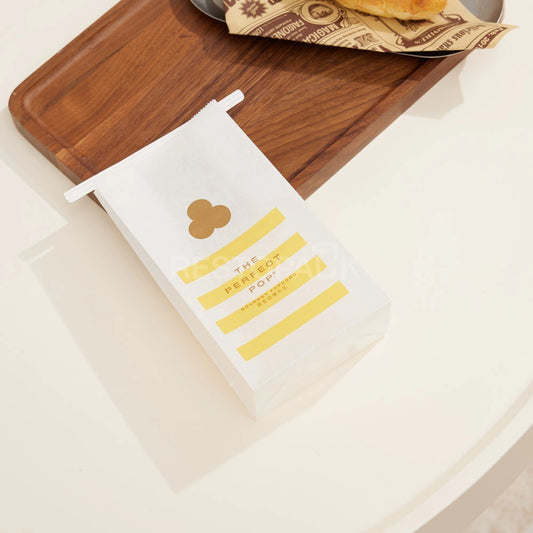 Custom Printed White Kraft Paper Snack Bag