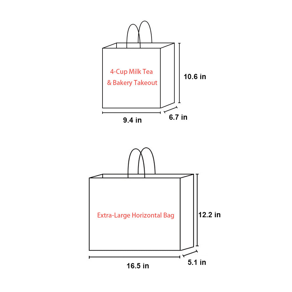 Custom Twisted Handle Kraft Take-Out Bags