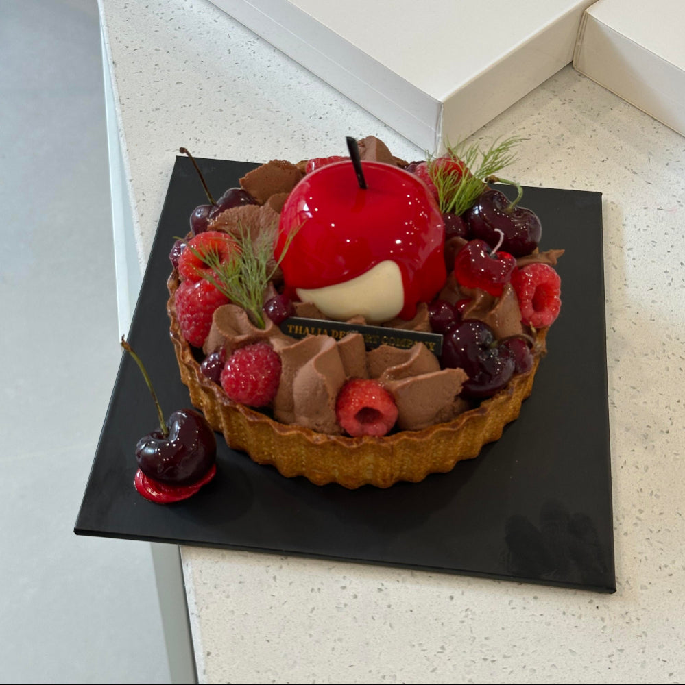 Customizable Black Square Cake Boards