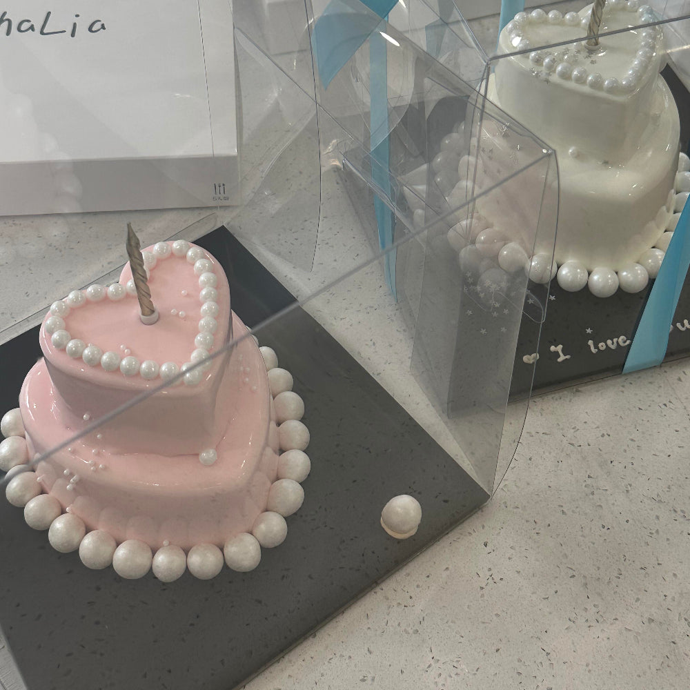 Customizable Black Square Cake Boards