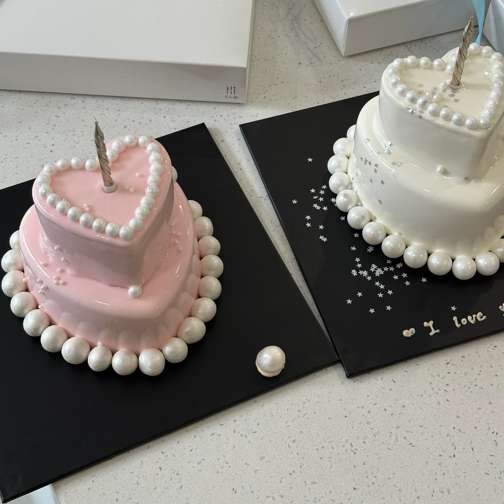 Customizable Black Square Cake Boards