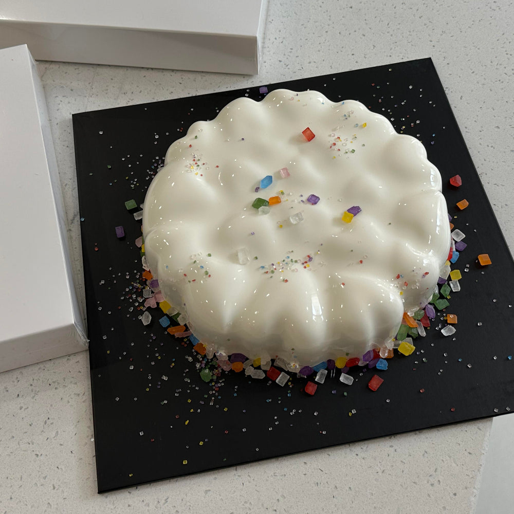 Customizable Black Square Cake Boards