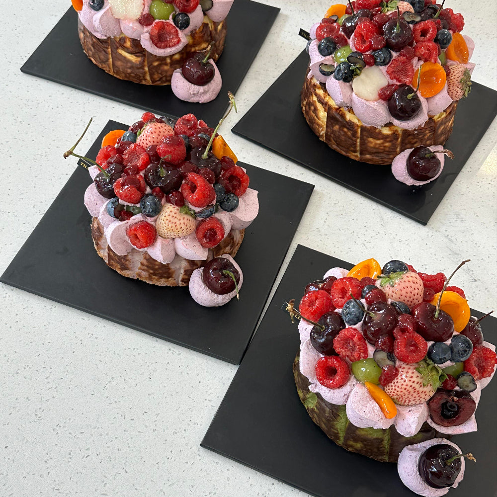 Customizable Black Square Cake Boards