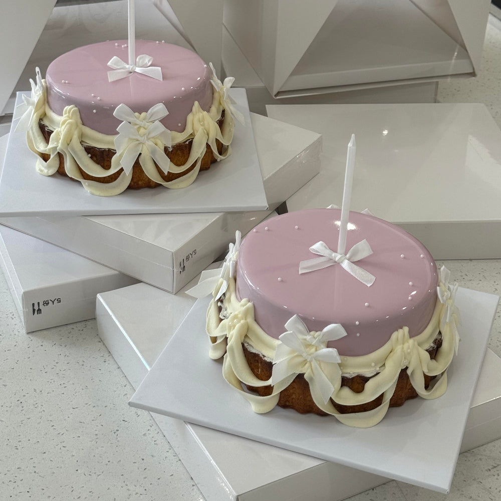 Customizable White Square Cake Boards