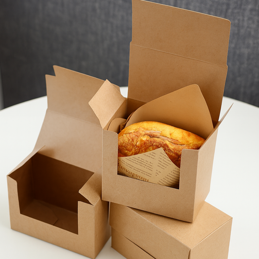 Eco-Friendly Flip Lid Paper Box for Bakery Packaging