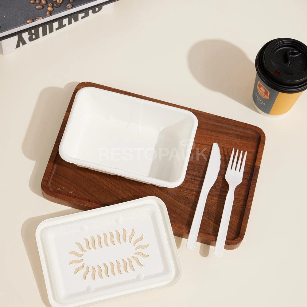 Eco Pulp Takeaway Box with Crisp Retention Design