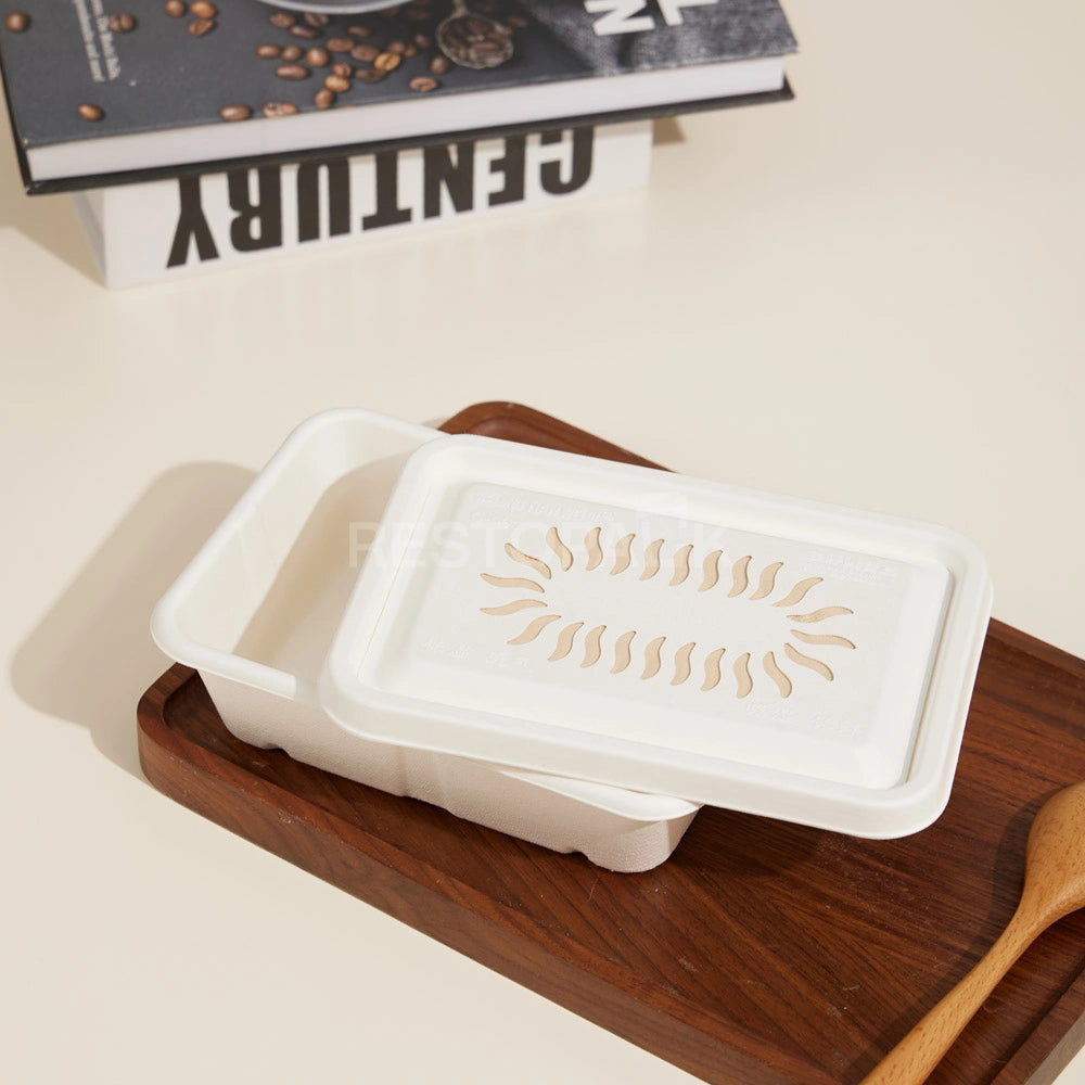 Eco Pulp Takeaway Box with Crisp Retention Design
