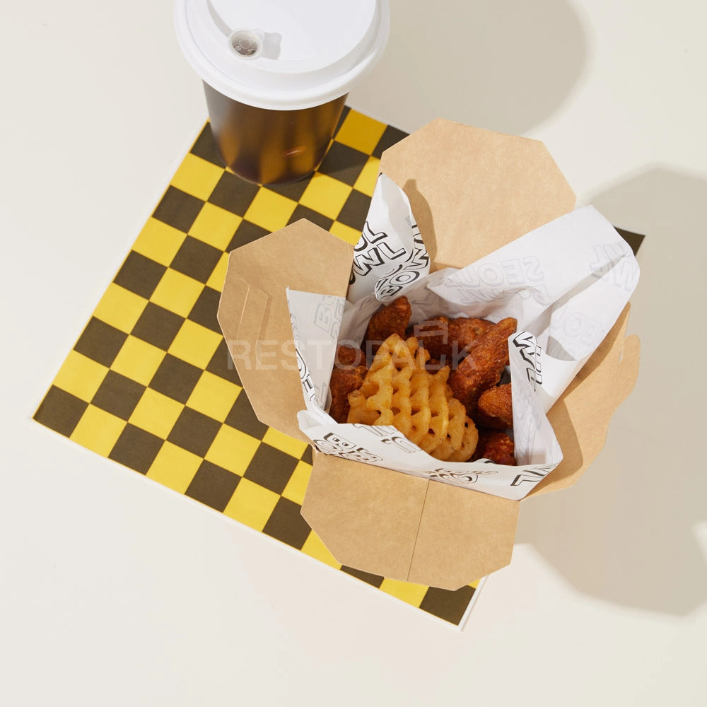 Custom Printed Kraft French Fries Packaging Box