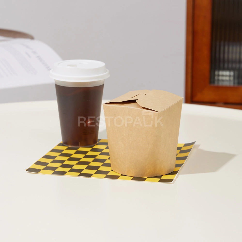 Custom Printed Kraft French Fries Packaging Box