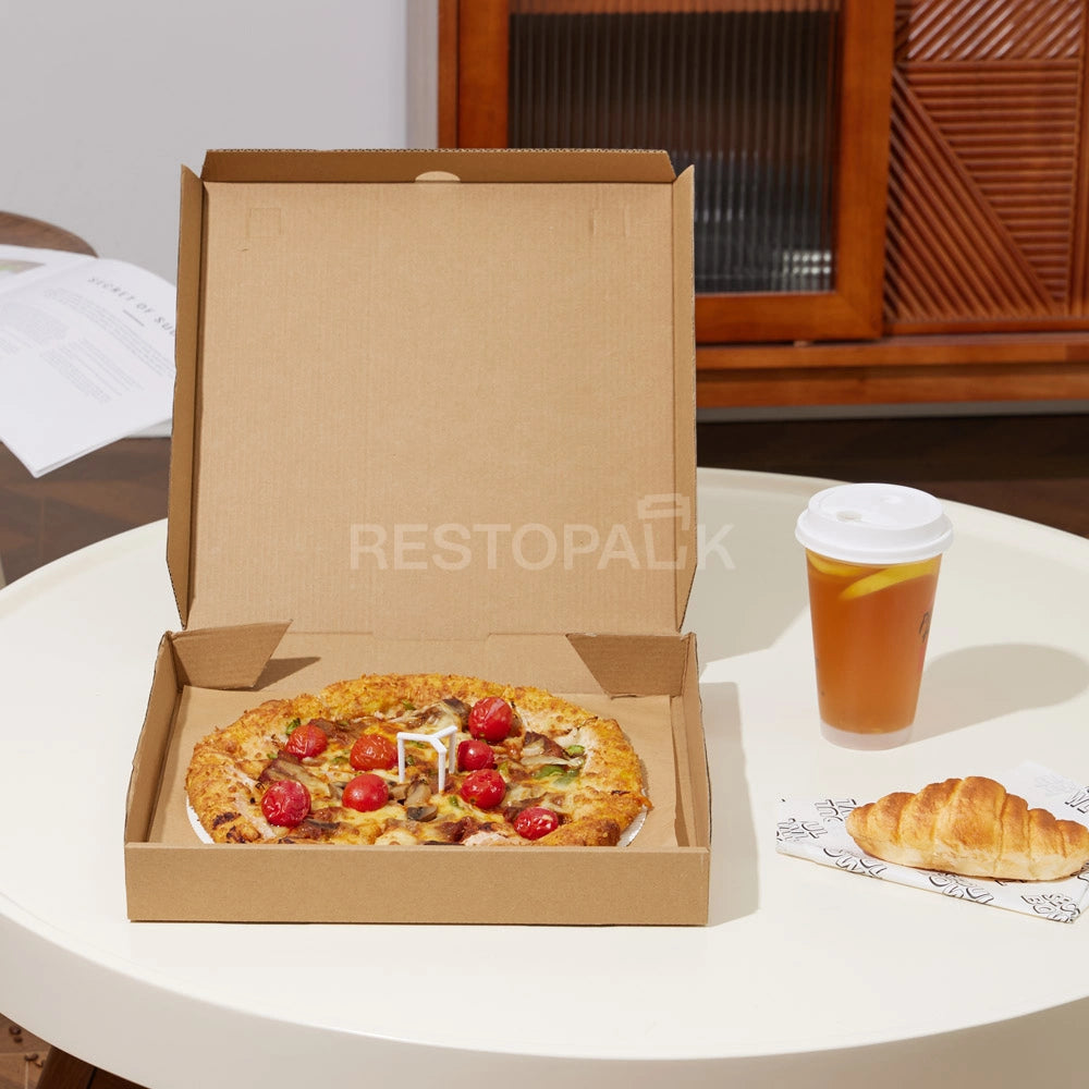 7" x 7" Kraft Corrugated Plain Pizza Box