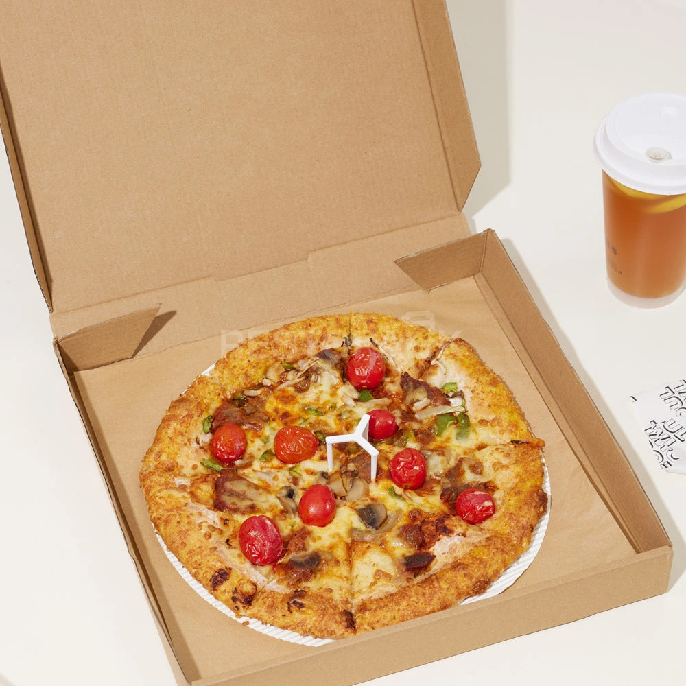 7" x 7" Kraft Corrugated Plain Pizza Box