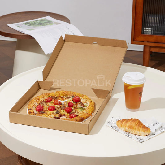 7" x 7" Kraft Corrugated Plain Pizza Box