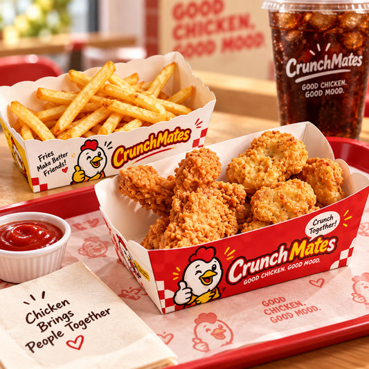 Custom Printed Paper Food Trays