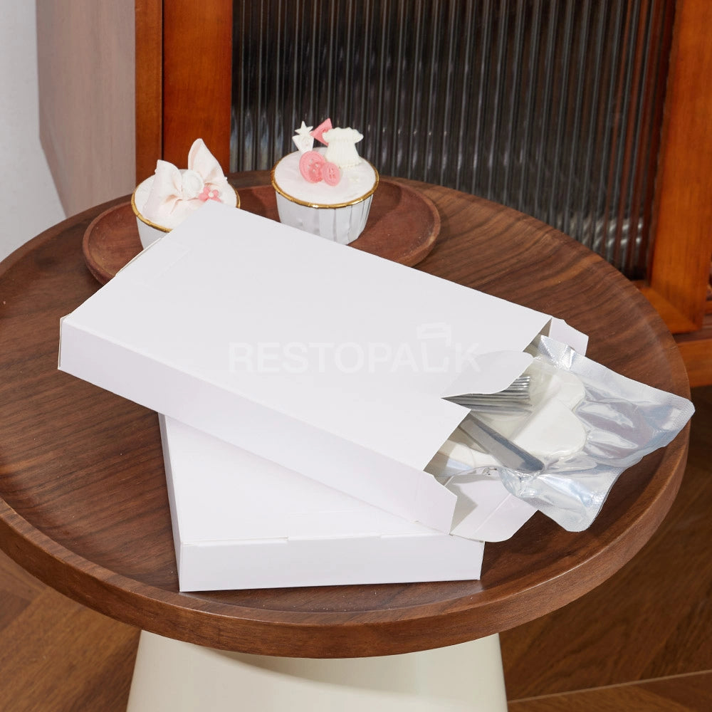 Stainless Steel Cake Cutlery Set – 5 Forks, 5 Plates & Knife