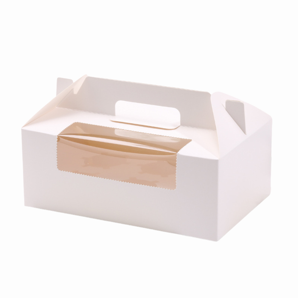 Window Takeout Box with 6-Slot Reversible Insert and Handle