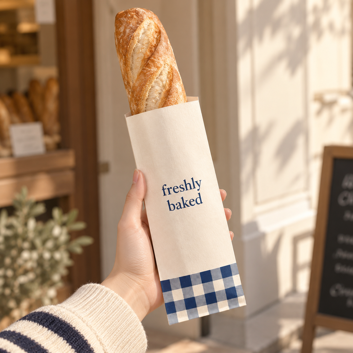 Custom Windowed Baguette Bread Bags