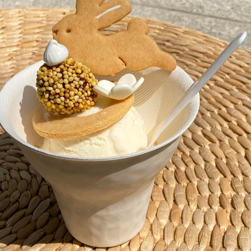 Eco-Friendly Bagasse Dessert Cup for Ice Cream and Cake