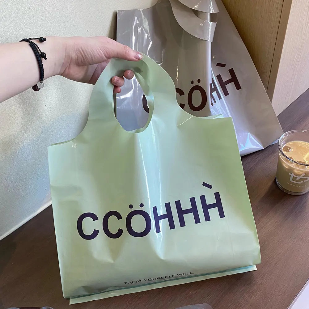 Customizable PE Material Shopping Tote Bag