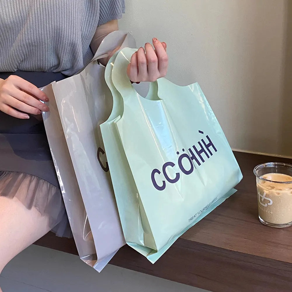 Customizable PE Material Shopping Tote Bag