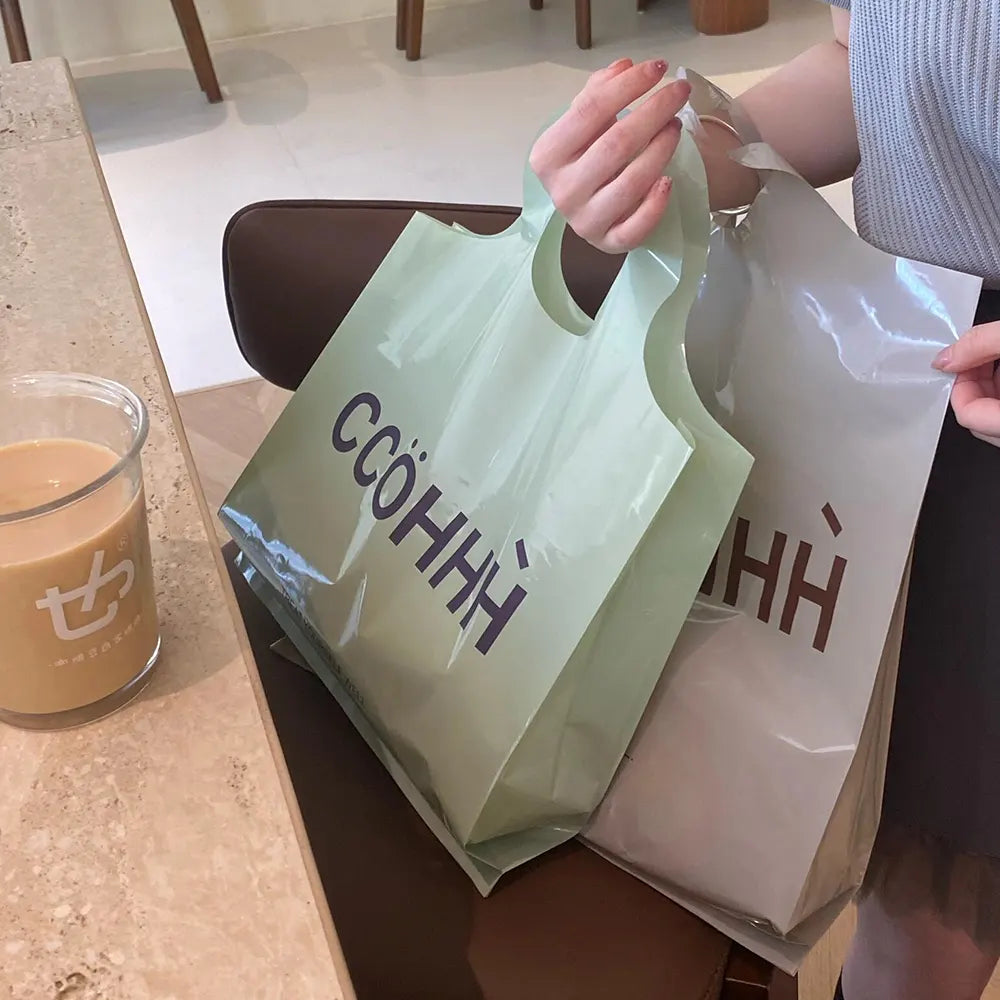 Customizable PE Material Shopping Tote Bag