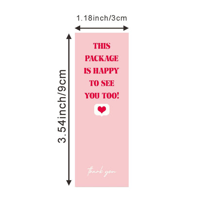 Pink Instagram-Inspired Creative Packaging Sealing Stickers