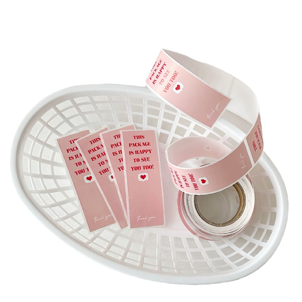 Pink Instagram-Inspired Creative Packaging Sealing Stickers