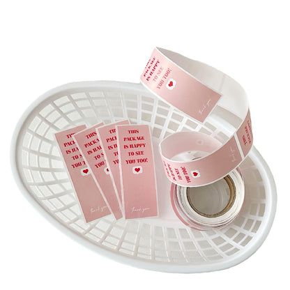 Pink Instagram-Inspired Creative Packaging Sealing Stickers