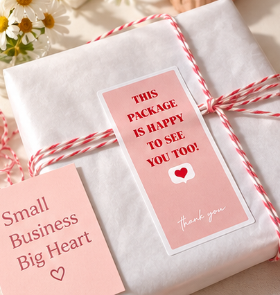 Pink Instagram-Inspired Creative Packaging Sealing Stickers