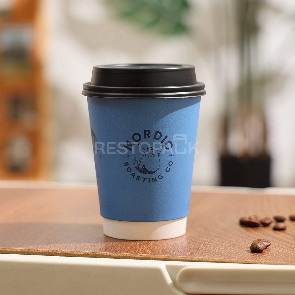 Custom 12 oz Double Wall Paper Coffee Cups