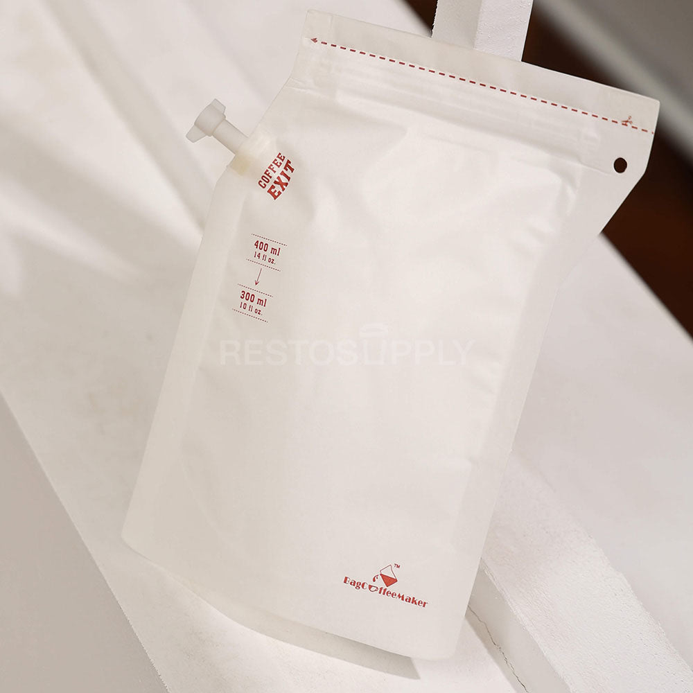 Custom White Laminated Kraft Coffee Spout Pouches