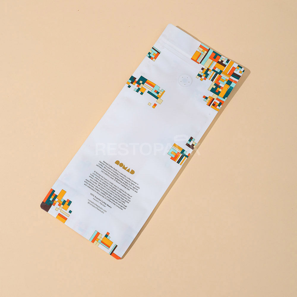Custom Recyclable Coffee Bags with Zipper and Hot Foil Stamping