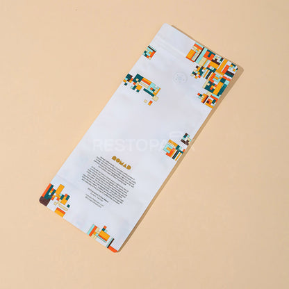 Custom Recyclable Coffee Bags with Zipper and Hot Foil Stamping
