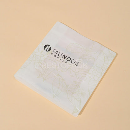 Translucent Coated Rice Paper Flat Bottom Coffee Bags with Zipper