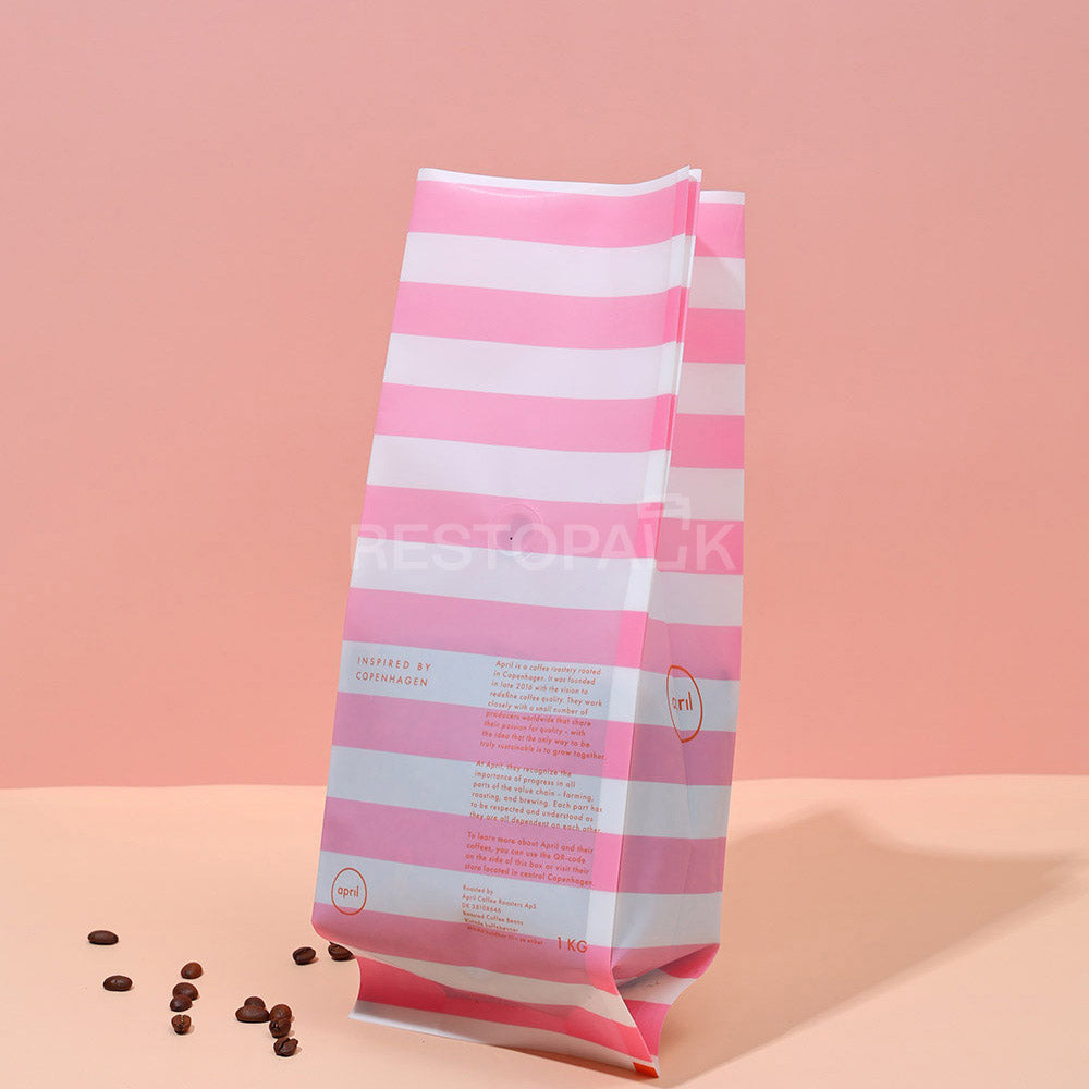 Glossy Plastic Coffee Bags Side Gusset Coffee Bags with Heat Seal