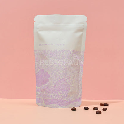 Custom Smooth Stand-up Coffee Bags with Zipper and Tear Notch