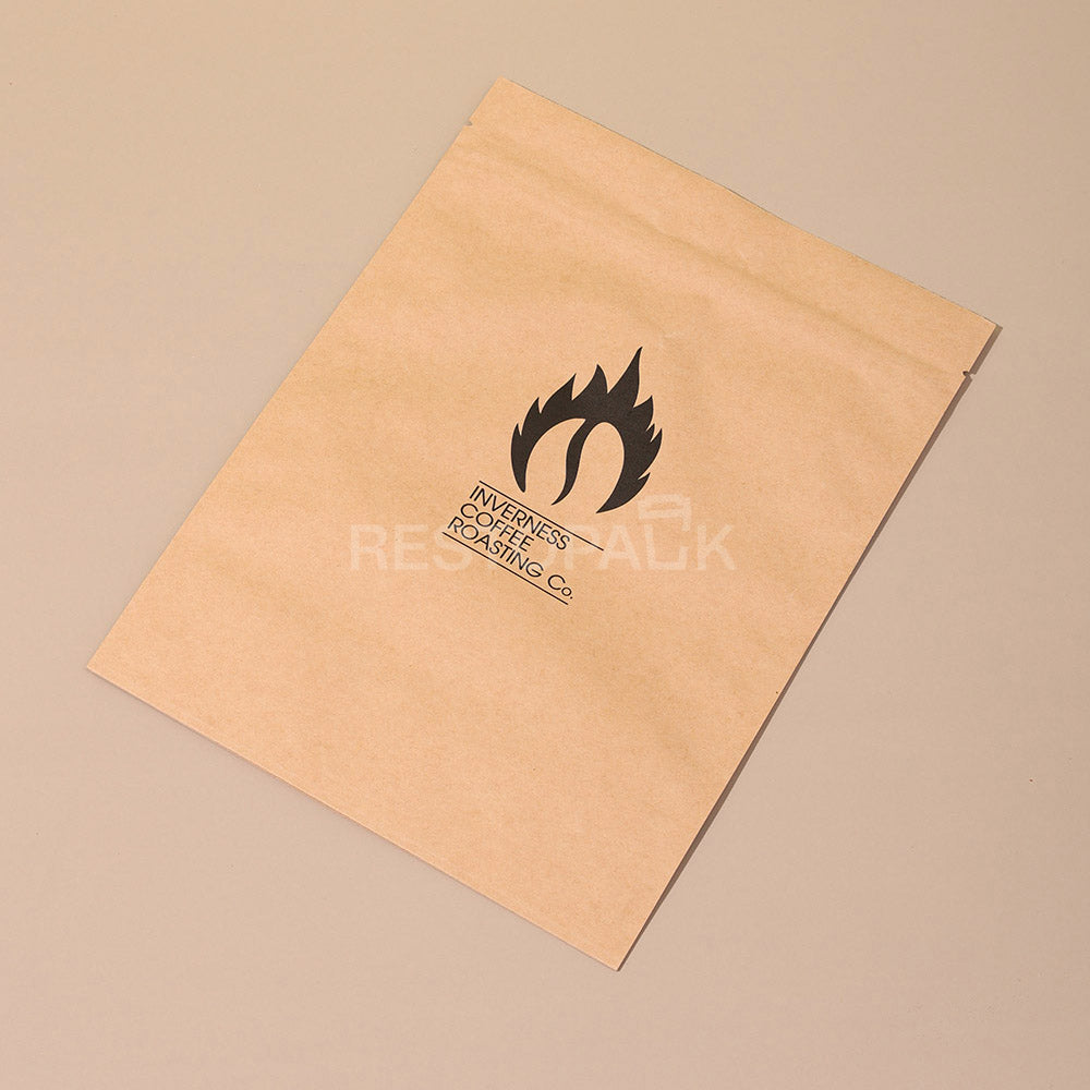 Custom Kraft Paper Stand-up Coffee Bags with Tear Notch