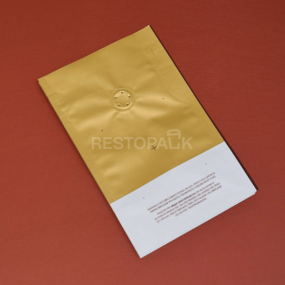 Custom Aluminum Foil Flat Bottom Coffee Bags with Zipper