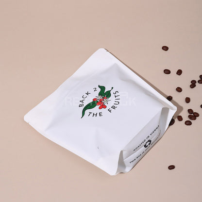 Custom Recyclable Plastic Coffee Bags with Tear Notch