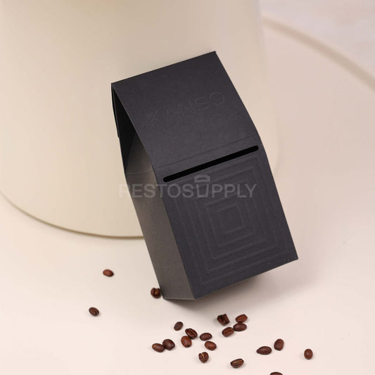 Custom Black Cardboard Coffee Boxes with Card Slot